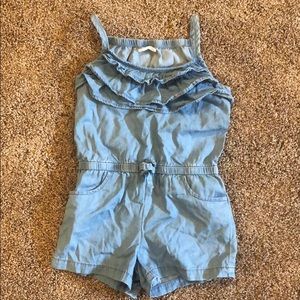 CUTE girls denim romper!